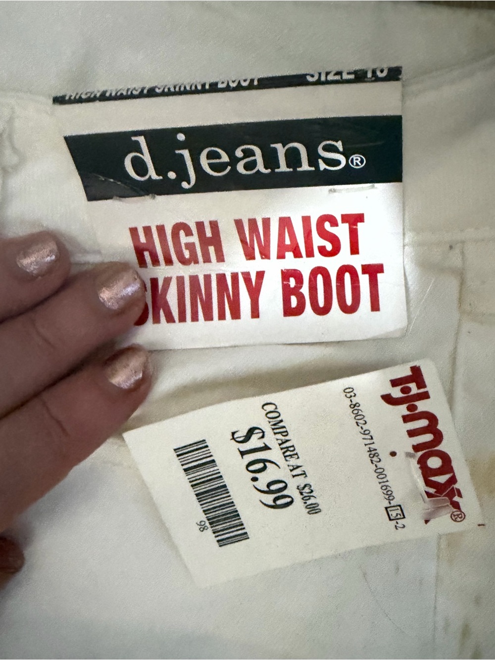 d. jeans White High Waist Skinny Boot Jeans - Picture 7 of 8
